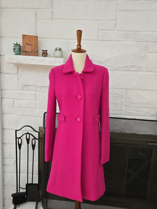J. Crew Jackets & Blazers - J. Crew Fuchsia Wool Blend Coat